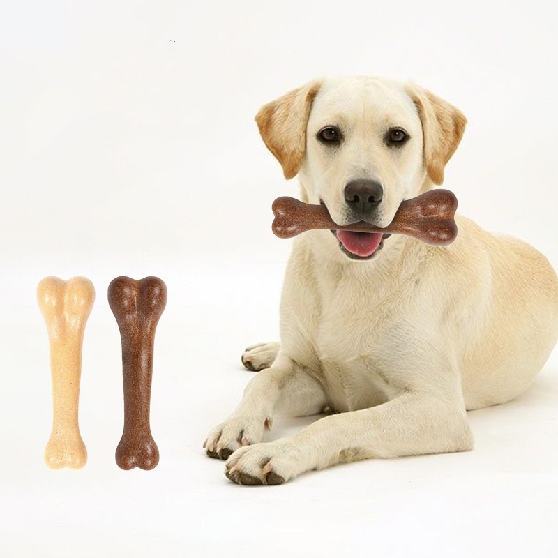 Teeth Cleaning Dog Chew Bone - لعبة مضغ للكلاب بنكهة اللحم البقري،