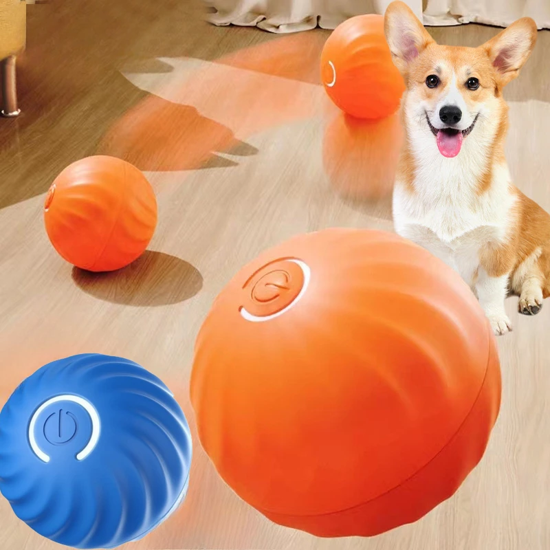 Automatic Moving Dog Ball - @1G-كرة لعبة للحيوانات الأليفة، كرة لعبة