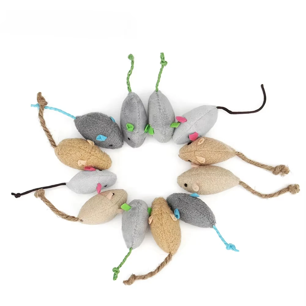 5 قطع من ألعاب الفئران المصنوع - مراجعة Catnip Interactive Plush Mouse وسعره
