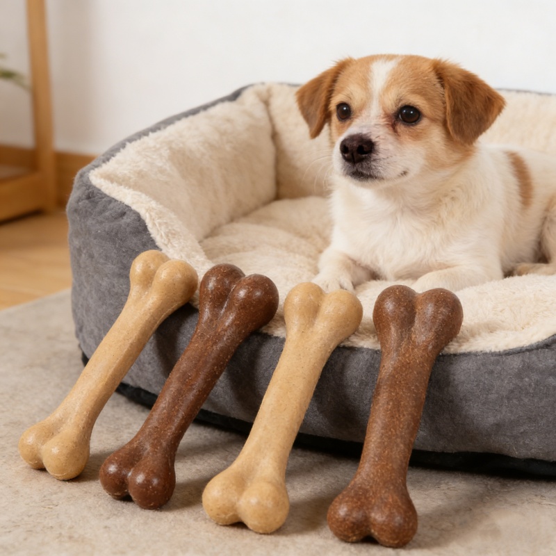 لعبة مضغ للكلاب بنكهة اللحم ال - مراجعة Teeth Cleaning Dog Chew Bone وسعره