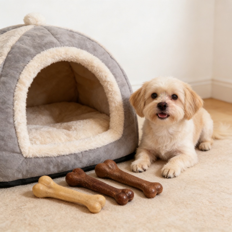 لعبة مضغ للكلاب بنكهة اللحم ال - مراجعة Teeth Cleaning Dog Chew Bone وسعره
