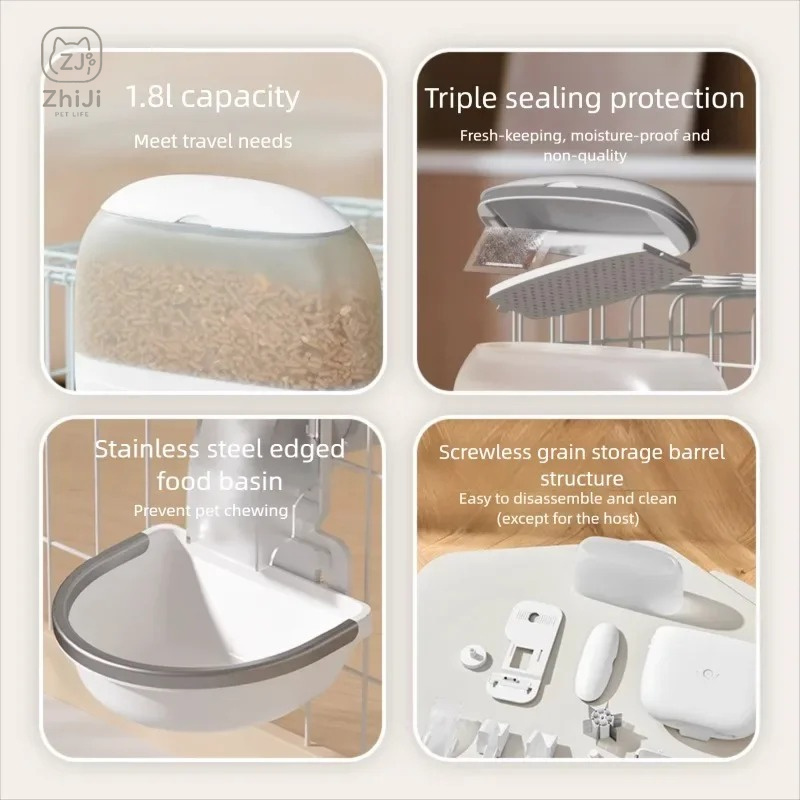 جهاز تغذية أرانب ذكي مثبت على  - مراجعة Pet Feeders وسعره